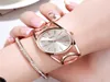 Luxury GEDI Brand Rose Gold Plated Bracelet Watches Women Ladies Crystal Elegant Dress Quartz Wristwatches Relogio Feminino 2201178829272