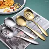 Spoons Stainless Steel Soup Ladle Coffee Dessert Rice Spoon Tablespoons Tableware Kitchen Colander Skimmer Cooking Utensils