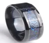 Fin topp volframguldring köp Men039S Ring S 8mm Mother Pearl Abalone Shell Tungsten Carbide Ring 2Piece Lots8567307