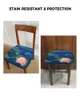 Chair Covers Starry Sky Night Whale Moon Elasticity Cover Office Computer Seat Protector Case Home Kitchen Dining Room Slipcovers