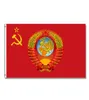 Sovjetunionen CCCP USSR Ryssland Flag 3x5 Anpassad 3x5 Tryckt högkvalitativt hängande hela landet 150x90 cm Annonsering 2705610