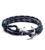 4 size Mediterranean navy stainless steel anchor bracelet Southern 3 green rope tom hope bangle bracelet with box TH101486844