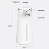 Dispensador de sabão líquido Indução automática Máquina inteligente de espuma de espuma de espuma Acessório de banheiro de espuma de parede