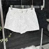 Kvinnors shorts fulla brev tryck shorts byxa för kvinnor designer denim byxor sexig sommar mini kort byxa c240413