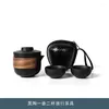 Teaware Sets Ceramic Quick Cup Outdoor Car Portable Travel Tea Set One Pot Four Cups Small Companion Gift