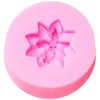 Bakningsformar Sophronia Rose / Flower UV Harts Silikon Mögelblommor Charms hänge för DIY -tillverkning av smycken M504