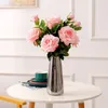 Декоративные цветы симуляция 2 рука увлажняющие розы домашние свадебные украшения стол центральный день рождения День Святого Валентина подарок