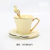 Tasses Saucers Gold Rim Tea tasse Set Porcelaine European Creative Ceramic Café Mug Luxury Elegant Tazas Cafe Cuisine Accessoires 50