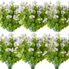 Fleurs décoratives Fleur résistante à UV Faux Bouquet vibrant réaliste du jardin de simulation de maintenance facile à maintenance artificielle pour un