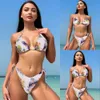 Nouvelle maillot de bain des femmes sexy à trois points ouvrir la sangle Instagram Bikini