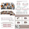 Stol täcker yeahmart tryckt soffa omslagslippdäckar för soffor tvättbara möbler mjuk soffa 1/2/3/4 kudde