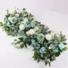 9 Colors Decorative Flowers 100CM DIY Wedding Flower Wall Arrangement Supplies Silk Peonies Rose Artificial Row Decor Iron Arch Backdrop Ceremony Decoration 0413