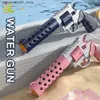 Sand Play Water Water Fun Gun Toys Huiqibao Backpack elettrico automatico combattimento estivo giocattolo che assorbente pistole per la spiaggia da spiaggia per esterno per bambini per bambini adulti YQ240307 Q240413