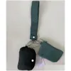 Yoga Bags Luxurys Dual Pouch Wristlet Clutch Bag Lu Women Keychain Designer Wallet Waterproof Mini Detachable Key Chain Drop Delivery Oty6X