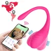 App Wireless Bluetooth G Spot Dildo Vibrator Controle remoto Use calcinha vibratória adulta brinquedos sexy vestíveis para mulheres