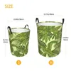 Sacs à linge panier pliable pour vêtements sales feuille verte de palmier illustration rangement Hamper Kids Baby Home Organiateur