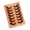 7 paires cils maquillage moelleux 3d faux faux cils épais volume fait à la main naturel look faux cils