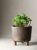 Vasos feitos à mão Vaso de flor de cerâmica grossa vaso vintage Cabinete cerâmico Hidropônico Flowerpot Decoração de decoração criativa Ornamentos criativos