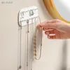 Sieraden zakjes multi -functioneel opbergrek met hangende haken muur gemonteerde ringen oorbellen kettingen display