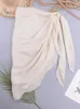 Sexy Women Maillot de maillot de bain Pareo Écharpe couverture enveloppe Kaftan Sarong Beach Wear Bikinis Copings Jirts