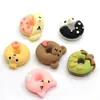 Dekorativa blommor 50/100st DIY Supplies Accessories Cartoon Donut Charms Flat Back Bow Animal Strawberry Hair Center Anime Crafts