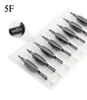 20 x Tubo de garras de tatuagem descartável com agulhas variadas 5f tamanho 34 19mm para tatuagens Kits de aderência a agulhas de tatuagem 9670217