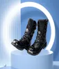 Big Size Men Army Boots 2019 Winter Warm Gothic Punk Shoes Mannelijke motorfietslaarzen 42020D5050422251