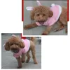 Hundkläder Plush Outfit med Hood Ears kostym Valp Hoodies Coat Clothes Humpsuit för juldjur XS