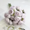 Dekorative Blumen Seiden Pfingstrosen künstliche Rosenstrauß 27 Kopfblume Arrangement Braut Hand Hochzeit Home Dekoration