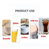 Storage Bags 50pcs Disposable Transparent Drinking Pouches Suction Nozzle Bag Milk Tea Beverage Juice Environmental Liquid