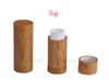 Makeup bamboo design empty lip gross container lipstick tube DIY cosmetic containers lip balm tubes bamboo lip stick tubes8061169