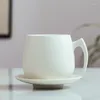 Tasses 160 ml Caxe de café en poterie grossière tasse de thé glacite européenne tasses et assiettes à la maison tasses de lait créatives ustensiles de consommation d'ustensiles