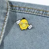 Broche de canard jaune Broche mignon films anime jeux épingles en émail dur collectionne la broche de bande dessinée sac à dos sac de sac de sac