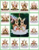عيد الميلاد الحلي الرنة أشجار عيد الميلاد راتنج مخصص اسم DIY عائلة من 3 5 هدية شنق الزخارف قلادة DECRO7652285