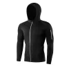 Jackor Autumn Hoodies Jackor Sports Top Men Sportkläder snabb torr svett Skjorta Running Fitness Equipment Gym Clothing Chaqueta Deportiva