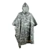 Desgaste da chuva Poncho militar 210tpu Guerra do exército Tactical caçador de chuva ghillie terno de pássaro que observa o guarda