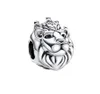 Regal Lion Charm 925 Серебряные серебряные моменты Животные для подходящих чар Pulsera Original Para Mujer Браслет ювелирные изделия 792199C01 Endy Jewel9829217