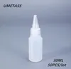 Speicherflaschen Gläser umetass 30 ml kleiner Squeeze PE -Kunststoff für Kleberöl Runde Tropfenflasche Leckdosen Flüssigkeitsbehälter 50pcslo3117816