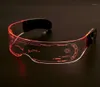 Lunettes de soleil LED LUMINES LUMINES VISEUR ÉLECTRONIQUE LIGHT UP PROP pour festival KTV Bar Party Performance Enfants Cadeaux pour adultes2487506