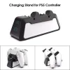 Standlar Çift USB Typec Fast Charger Stand Gamepad Kablosuz Denetleyici Şarj Cradle Dock İstasyonu Dualsense/PS5 için Play Station 5 için