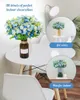 Fleurs décoratives 12pcs Babys bleu artificiels respiration pour vase pour la maison de mariage à la maison Bébé décor d'intérieur