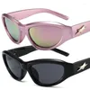 Lunettes de soleil Y2K Punk Sports Star for Men Women Designer Sun Glashes Fashion Vintage Shades UV400 Goggle Eyewear