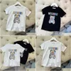 T-shirts enfants à manches courtes Baby t-shirt lettre de vêtements enfants imprimement couleur solide Produits d'été confortables Nouvelles arrivales taille 90-16 dhzat