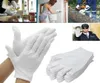 12pcs Soft White Cotton Gloves Garden Housework Protective Glove Inspection Work Wedding Ceremony Gloves Antistatic Reusable Wash2621005