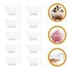 Disposable Cups Straws Clear Dessert Compact Pudding Accessories Replaceable Plastic Portable Multi-function Tiramisu