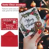 Decorative Figurines 10Pcs Christmas Santa Claus Letter Red Felt Letters Embroidered Envelopes Candy Gift BagsXmas Tree Ornament Year Party