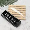 Lagringsflaskor 10st Bakery Pastry Boxes Compact Macaron Case Multifunktion Packing 6 Holes Gift Magasy