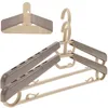 Hangers 10 pc's verstelbare hanger droogrekken voor waskleding trui geen schouderbult jasbroek mannen stalen draad