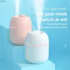 Humidifiers Fragrance Lamps 200ML Air Humidifier Portable USB Oil Diffuser With Romantic LED Lamp Large Spray Car Mist Maker Aromatherapy Machine