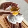 Tacki herbaty japoński w stylu japoński metalowy metalowy liść grawerowanie taca na herbatę do domu el biuro